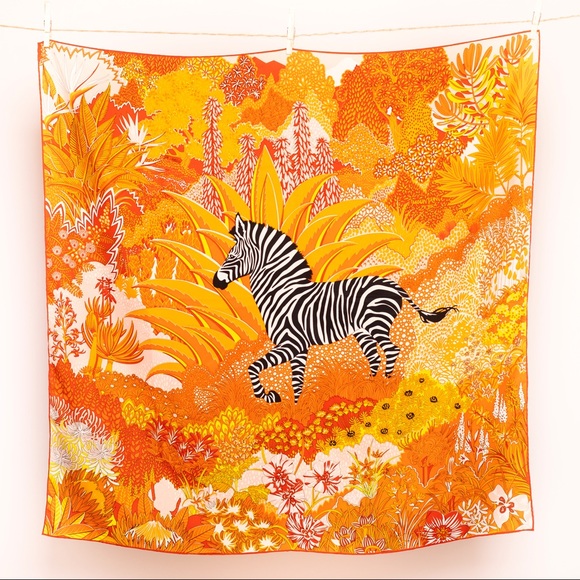 Animal Printed Silk Scarf/Head Wrap - Picture 1 of 2